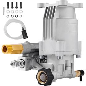 Pressure Washer Pump, 3/4" Shaft Horizontal, 3400 PSI, 2.5 GPM, Replacement Power Washer Pumps Kit, Parts Washer Pump, Compatible with Honda, Simpson