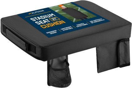 Alpcour Portable Extra Thick Stadium Seat Cushion - 21x 15 Inch Bleacher Cushion with Side Pocket
