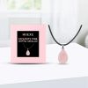 HOEXE Pink Stone Pendant Necklace, 1 Piece