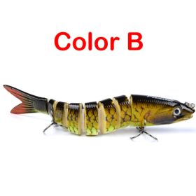 Pike Fishing Lures Artificial Multi Jointed Sections Hard Bait Trolling Pike Carp Fishing Tools (Option: B)