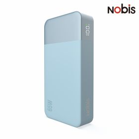 NOBIS 65W Portable Charger 20000mAh Fast Charging Power Bank for Laptop and Phone (Color: Blue)